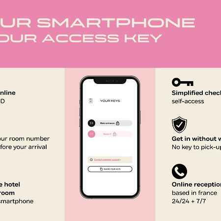 Hotel Des Sept - Entree Autonome, Reception En Ligne - Encore Mieux Orlean Zewnętrze zdjęcie